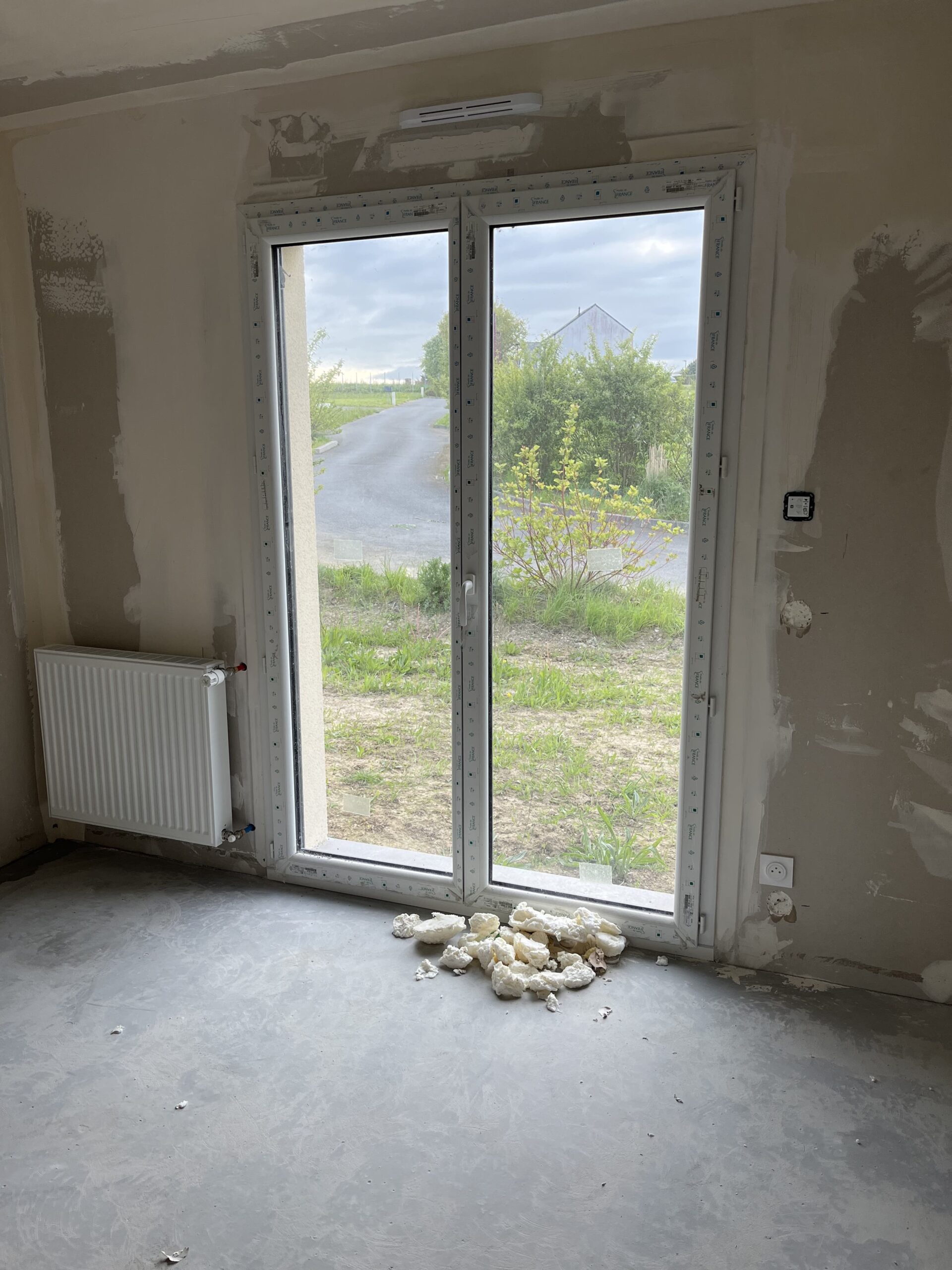 Logement avant nettoyage de fin de chantier